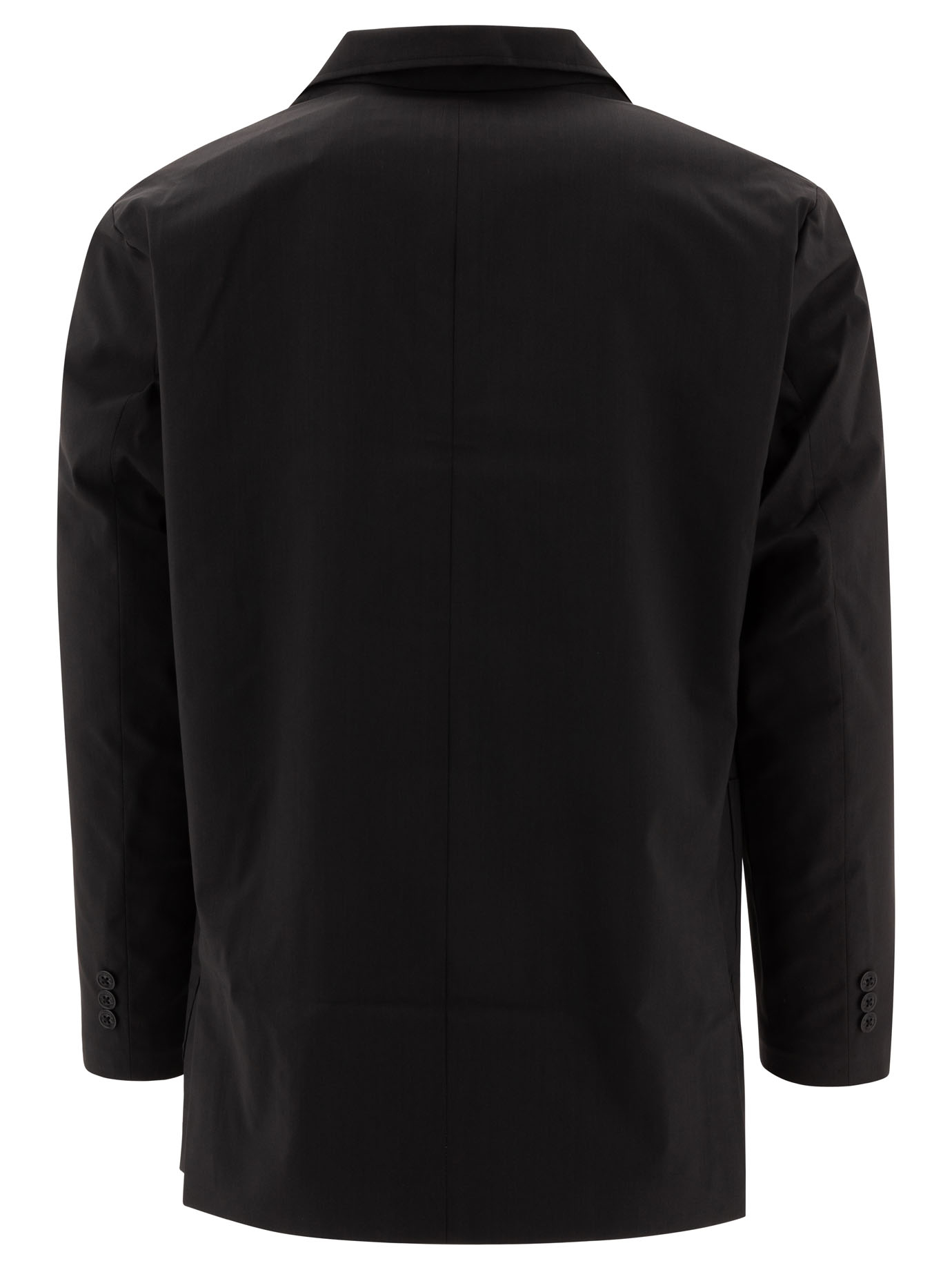 GOLDWIN Black   Wool Blend Twill 2B blazer